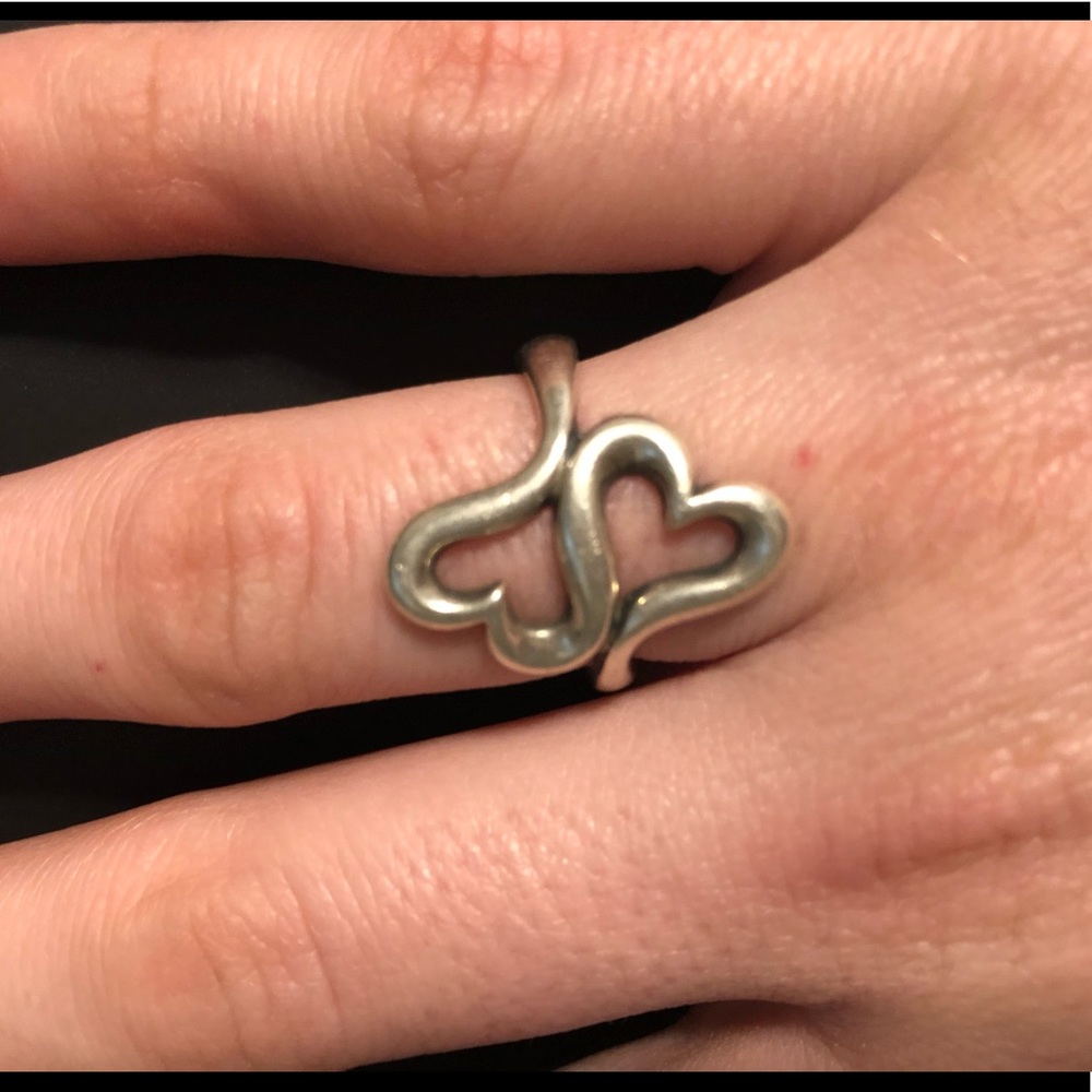 James avery double heart ring